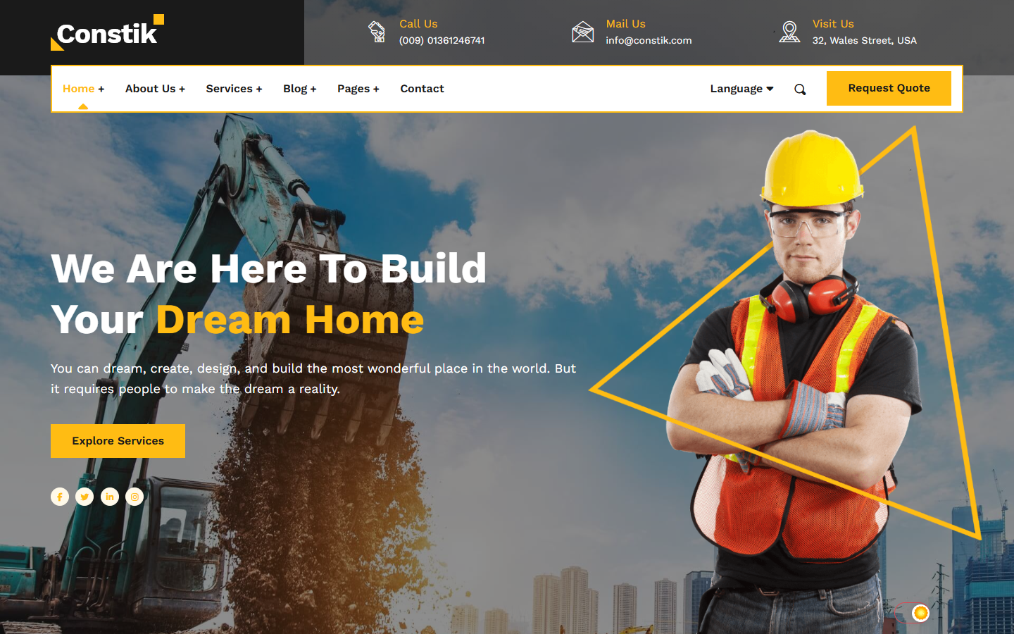 Portofolio Desain Arsitektur & Real Estate Komersial - Tampilan Desktop
