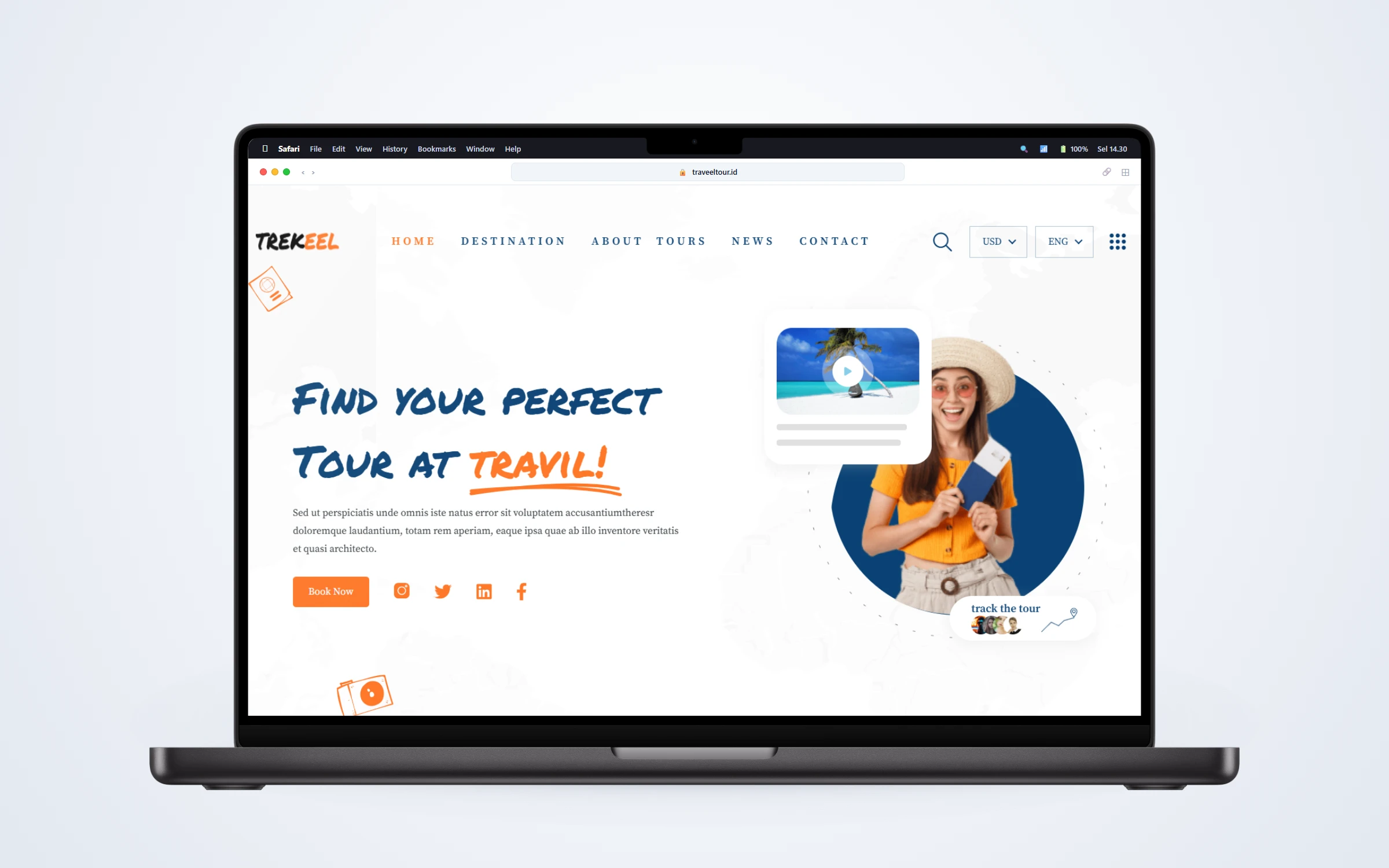 Landing Page Promosi Paket Liburan Eksklusif